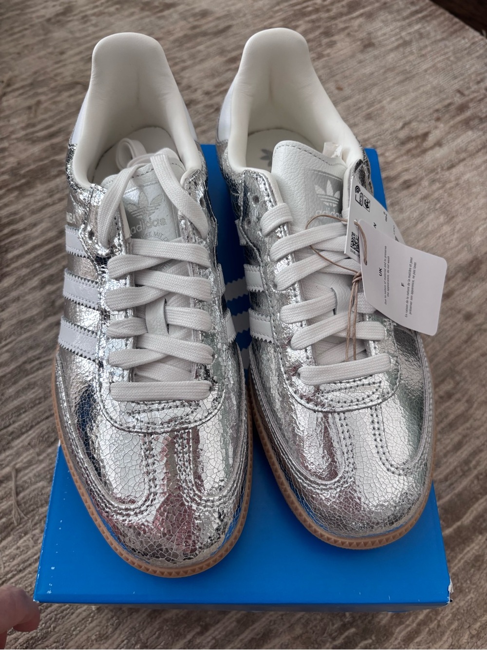 adidas Silver Samba Classic Sneakers